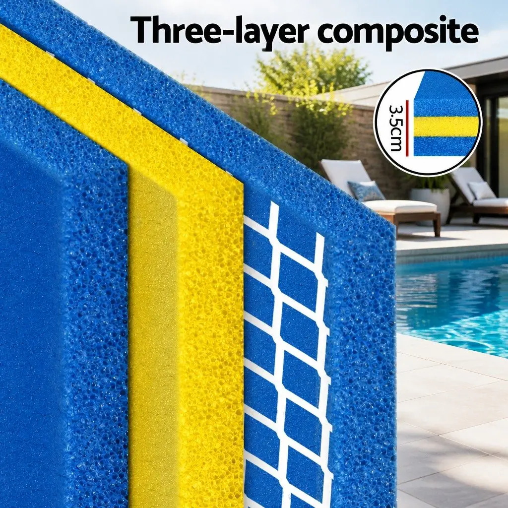 Floating Water Mat Swimming Relaxation 55x180cm Multicolour