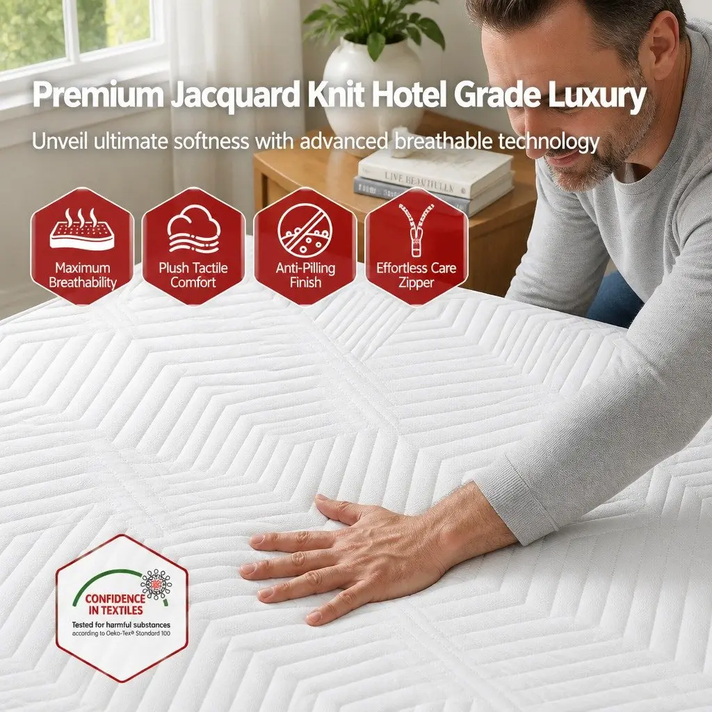 Queen Memory Foam Mattress 30cm Medium Firm Gel Cooling Comfort Sleep Bed in Box