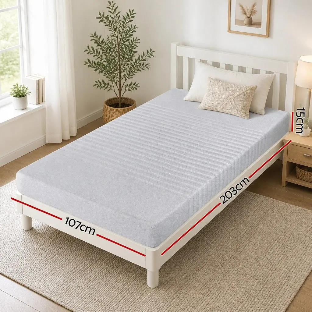 15cm Memory Foam Mattress with Bamboo Cover