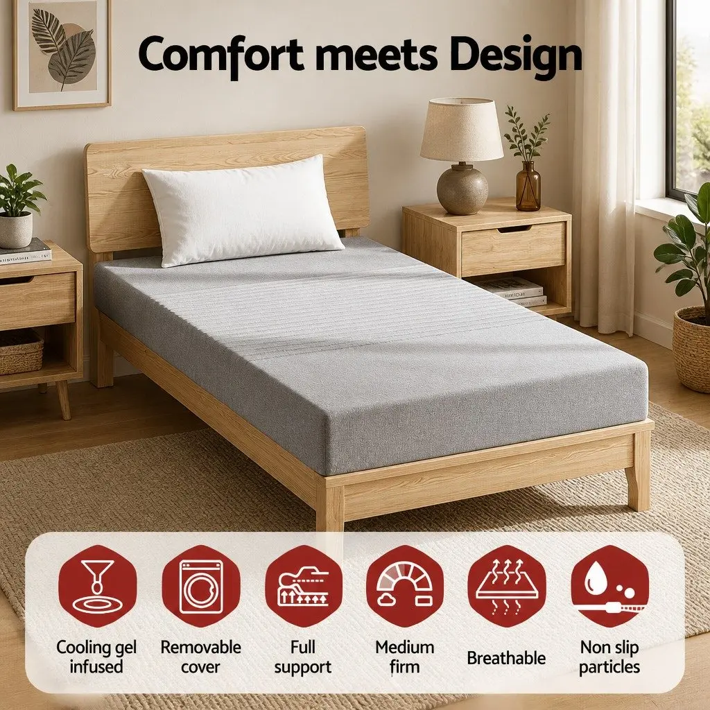 15cm Memory Foam Mattress with Bamboo Cover