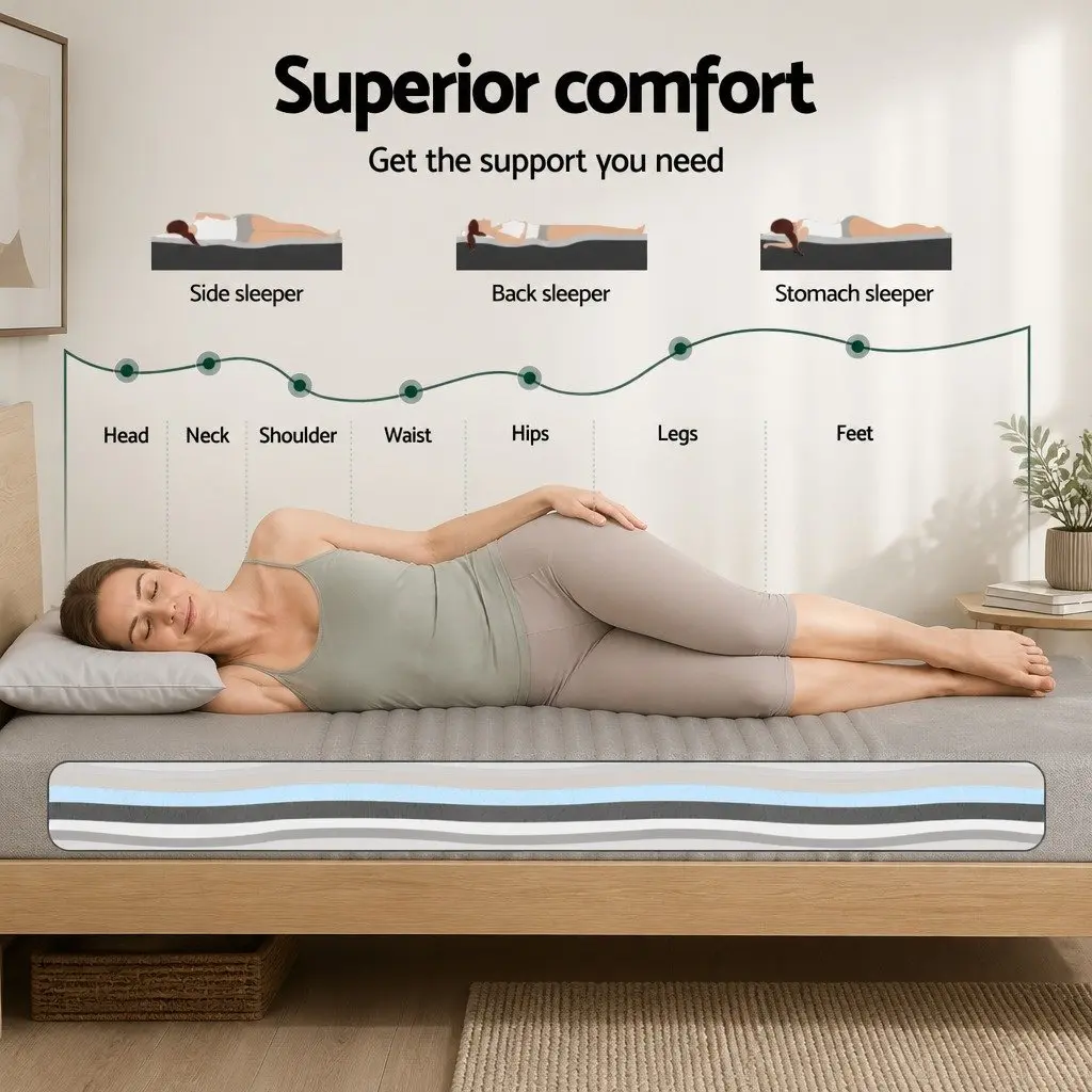 15cm Memory Foam Mattress with Bamboo Cover