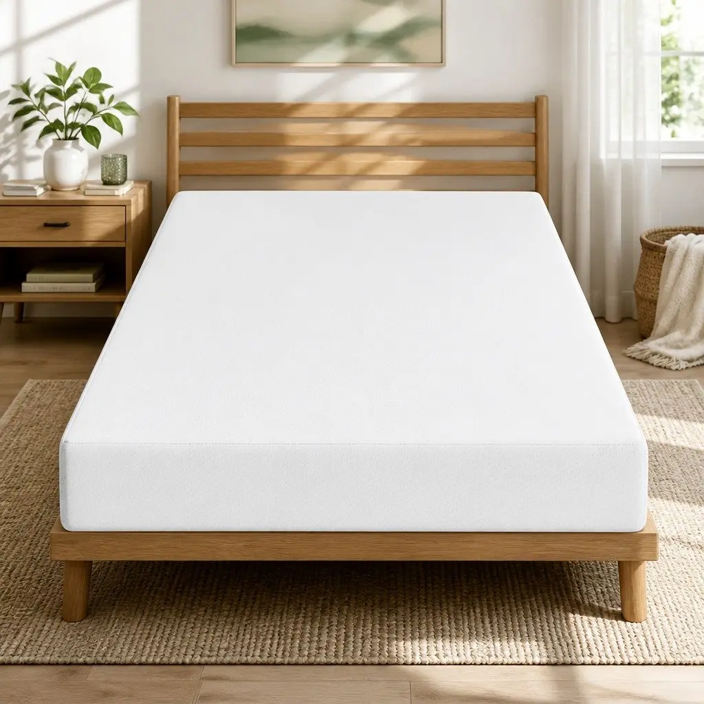 King Single Mattress 20cm Memory Foam Adaptive Comfort White