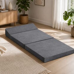 Foldable Mattress Trifold Sofa Bed Sleeping Mat Chair Guest Travel Camping