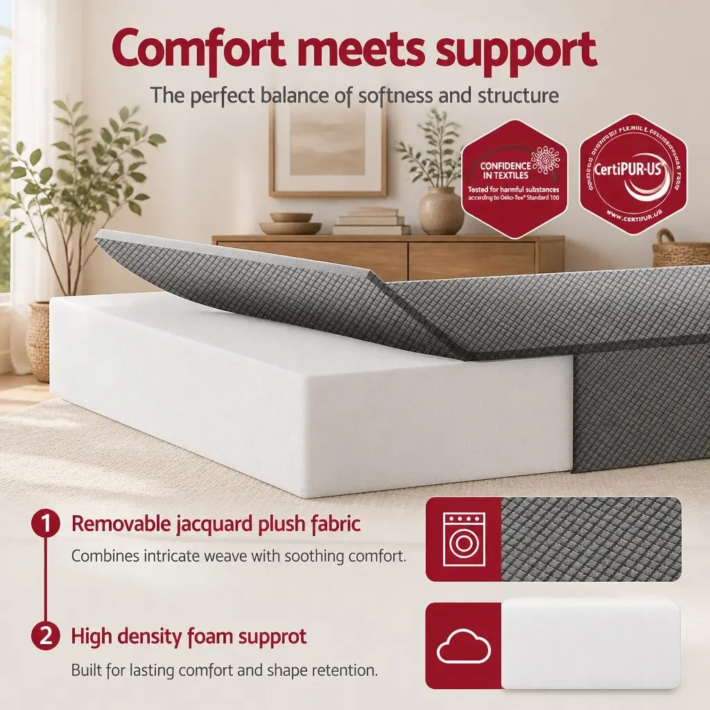 Foldable Mattress Trifold Sofa Bed Sleeping Mat Chair Guest Travel Camping