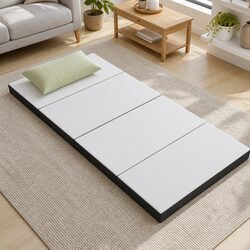 Comfortable Grey Foldable Foam Sofa Bed for Guests
