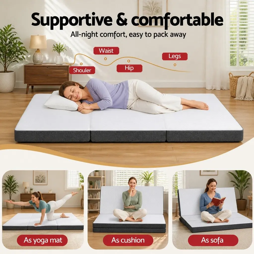 Foldable Queen Mattress with Easy Maintenance
