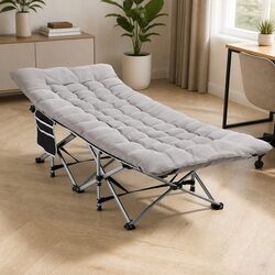 Reliable Folding Bed with Mattress - Portable Solution 185cm