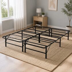 Reliable Queen Folding Bed Frame with Storage Features