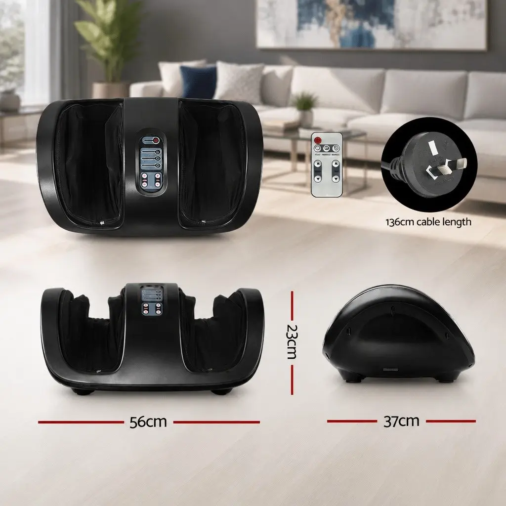 Foot Massager Shiatsu Electric Roller Kneading Massager Black