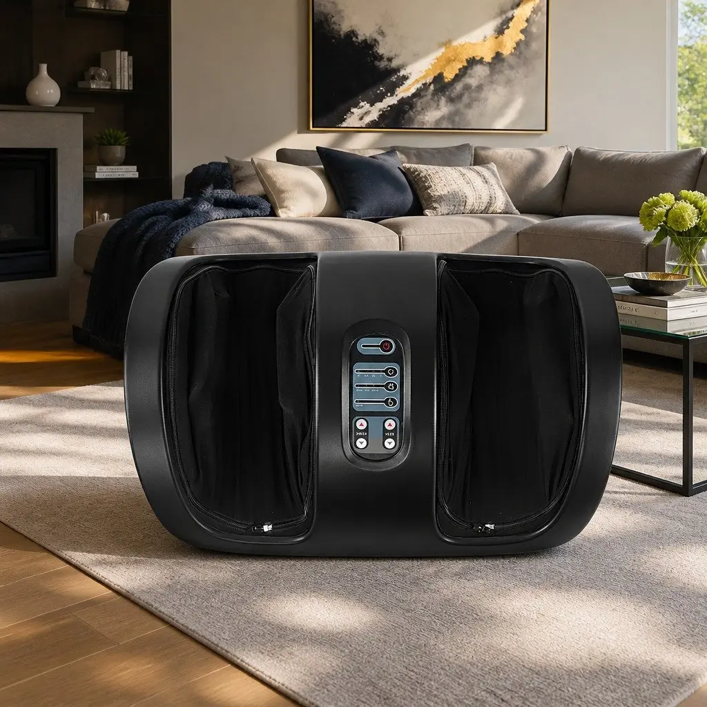 Foot Massager Shiatsu Electric Roller Kneading Massager Black