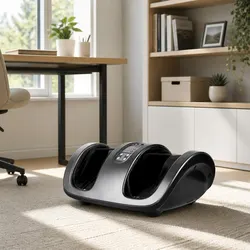 Foot Massager Shiatsu Electric Roller Kneading Leg Massager Charcoal Grey