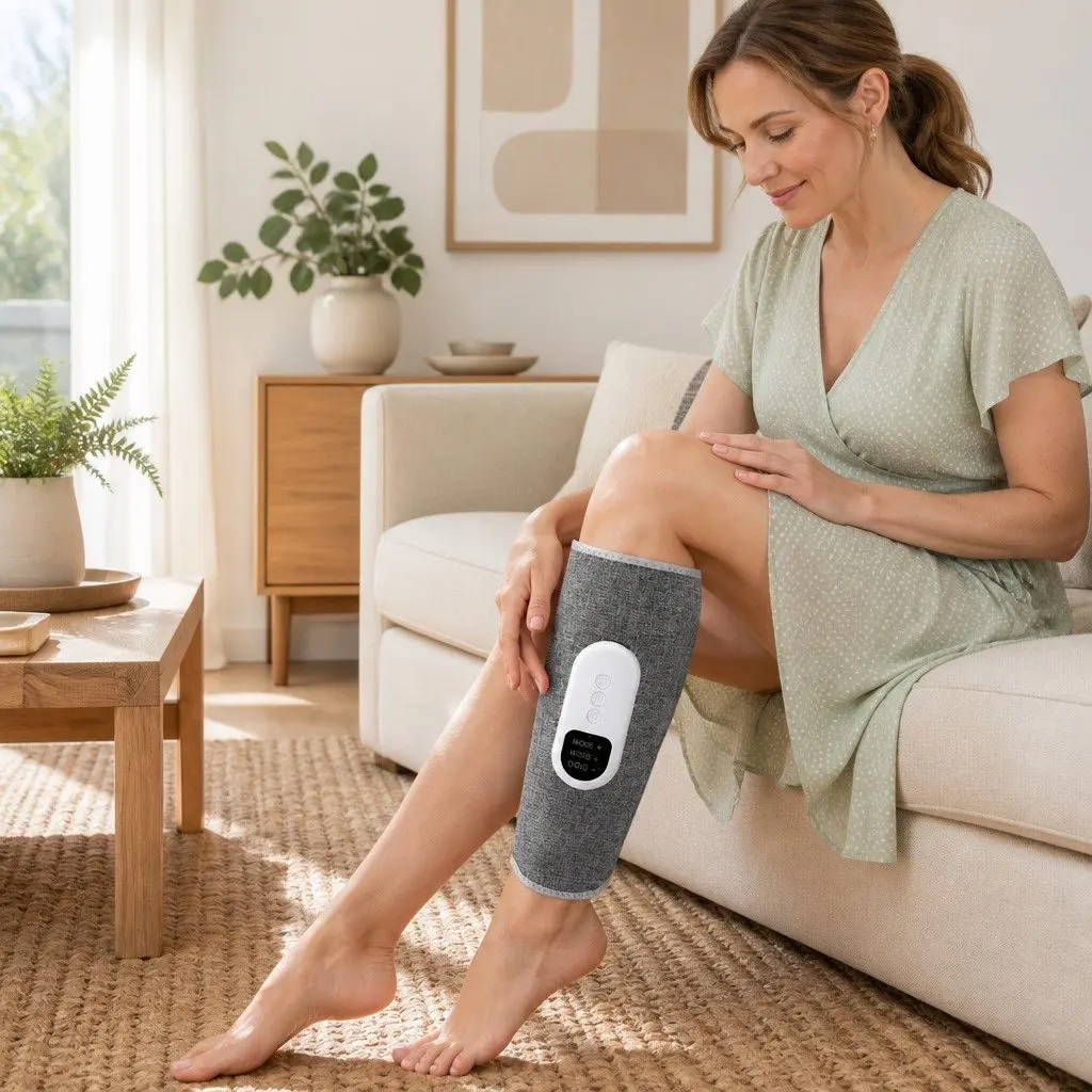 Calf Massager Air Compression Relaxation Cordless Rechargeable Grey
