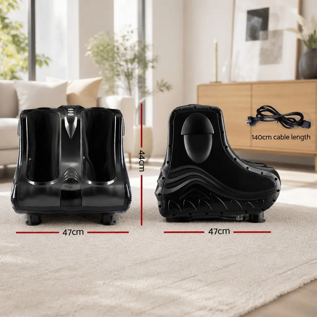 Foot Massager Electric Shiatsu Kneading Leg Roller Black