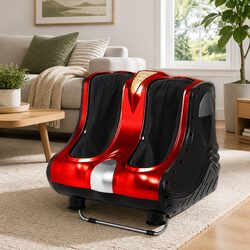 Reliable Electric Foot Massager - Shiatsu Kneading Roller - Red