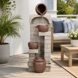 Practical Solar Water Fountain with Backup Battery