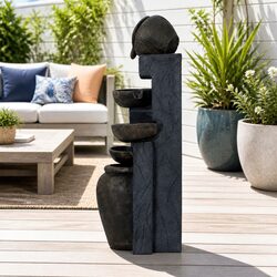 Value-Focused Solar Water Fountain with 5 Tiers
