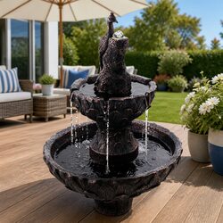 Reliable Solar Fountain with Bird Bath: Elegant and Practical
