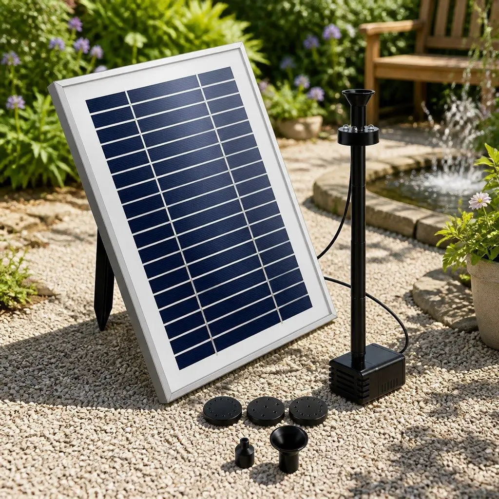 Solar Fountain Pump with Extended Runtime