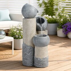 Durable Solar Fountain with 3-Tier Cascade Design