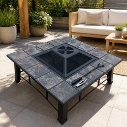 Reliable 4-in-1 Fire Pit BBQ Grill Table
