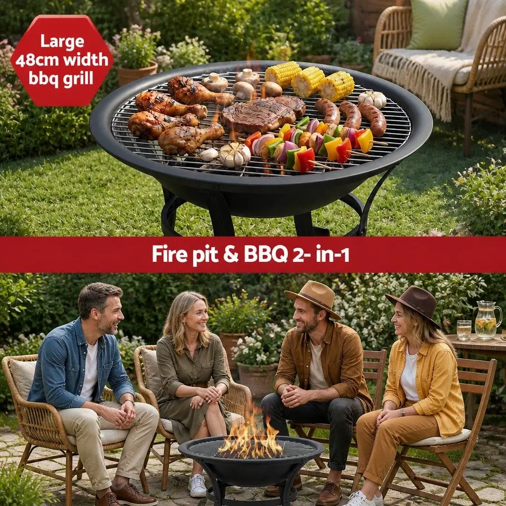 Fire Pit BBQ Grill for Outdoor Use