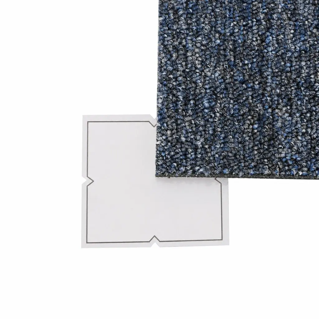 Carpet Tiles Commercial Office 50cm Blue Heavy Duty Self-Adhesive 20 Piece