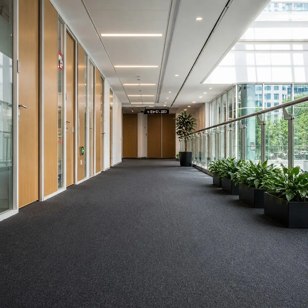 Carpet Tiles Commercial Office 50cm Blue Heavy Duty Self-Adhesive 20 Piece