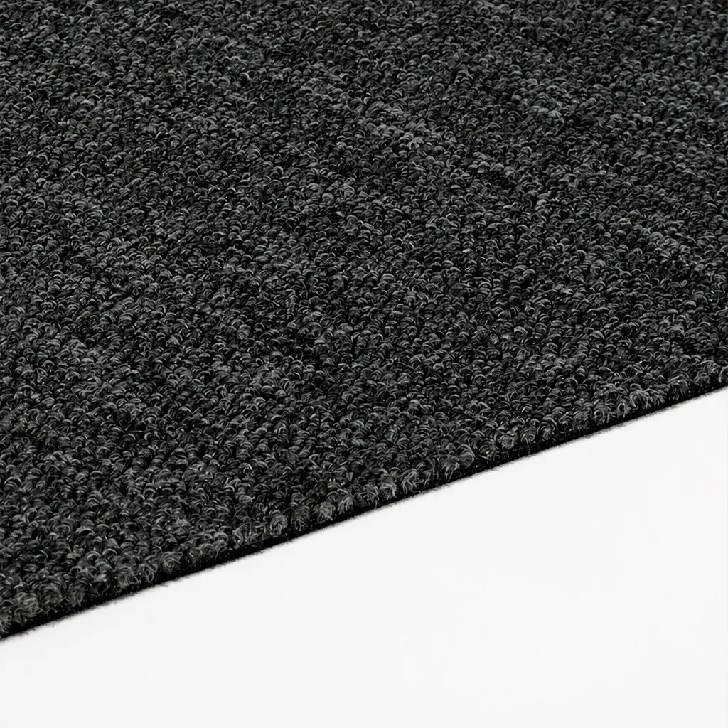 Carpet Tiles Commercial Heavy Duty 50cm Non-Slip Dark Grey Flooring