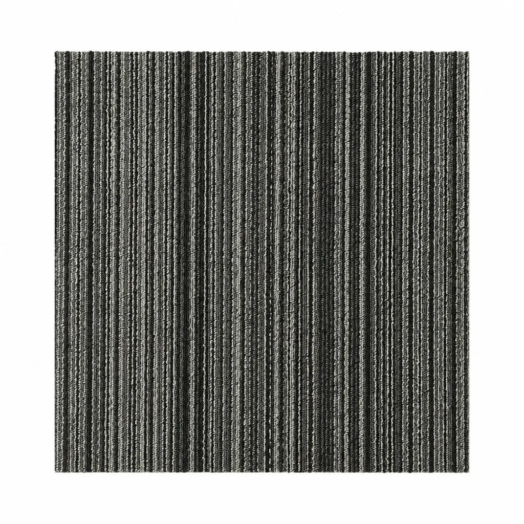 Carpet Tiles Commercial Grade Heavy Duty Modular Flooring 50cm x 50cm Black