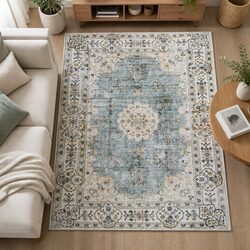 Comfortable Vintage Carpet 160x120cm with Easy Maintenance