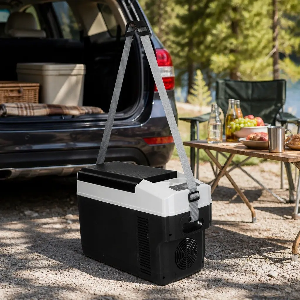 12V Portable Car Mini Fridge Cooler Warmer 13L Camping Travel Black