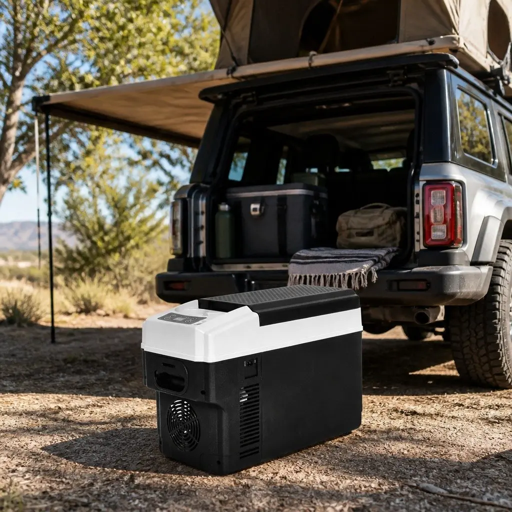 12V Portable Car Mini Fridge Cooler Warmer 13L Camping Travel Black