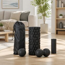 Foam Roller Set 4 in 1 Grid High Density Massager Deep Tissue Trigger Point