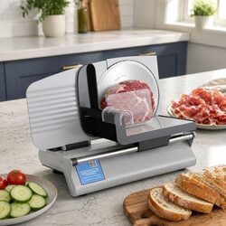 Reliable Meat Slicer with 200W Power and Easy Cleanup