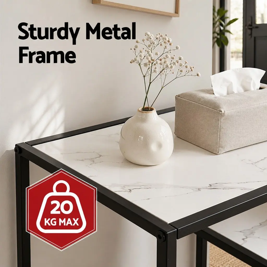 Console Table with Open Shelving