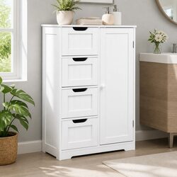 Quality White Bathroom Cabinet for Practical Storage