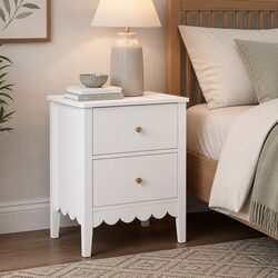 Reliable White Bedside Table with Storage Value