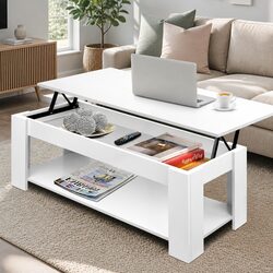 Quality and Practicality in a White Lift-Top Coffee Table