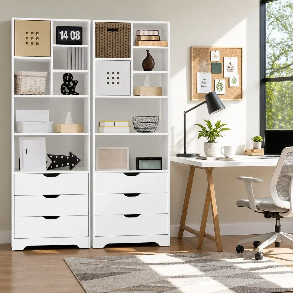 Display Bookshelf with Ample Storage Space