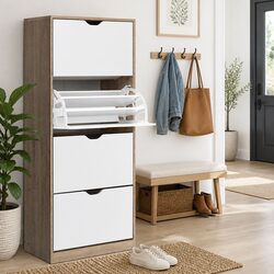 Sturdy Shoe Cabinet with Contemporary Design