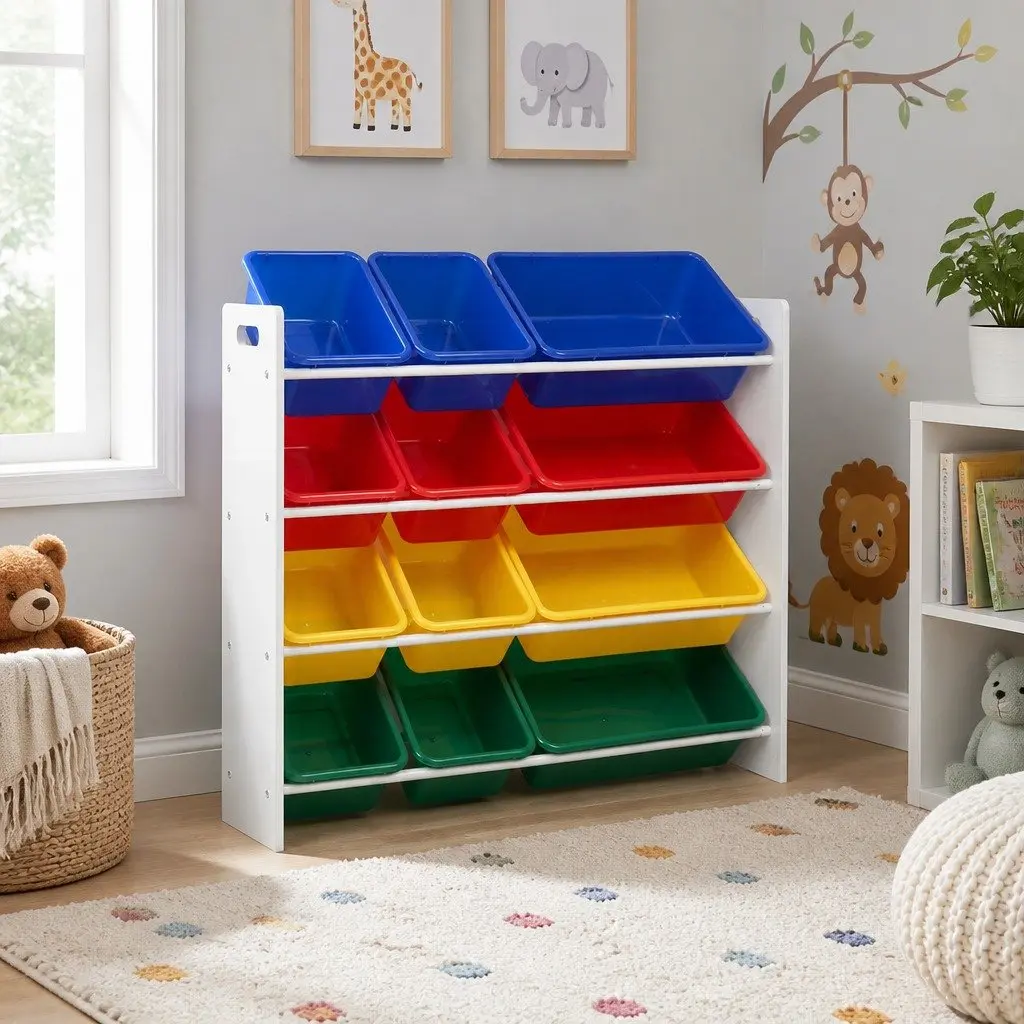 Toy Storage for Kids with 12 Bins