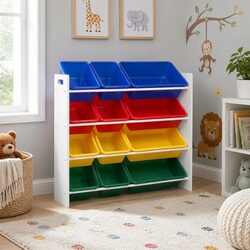 Reliable Toy Storage for Kids with 12 Bins