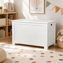 Reliable and Stylish White Storage Box for Children