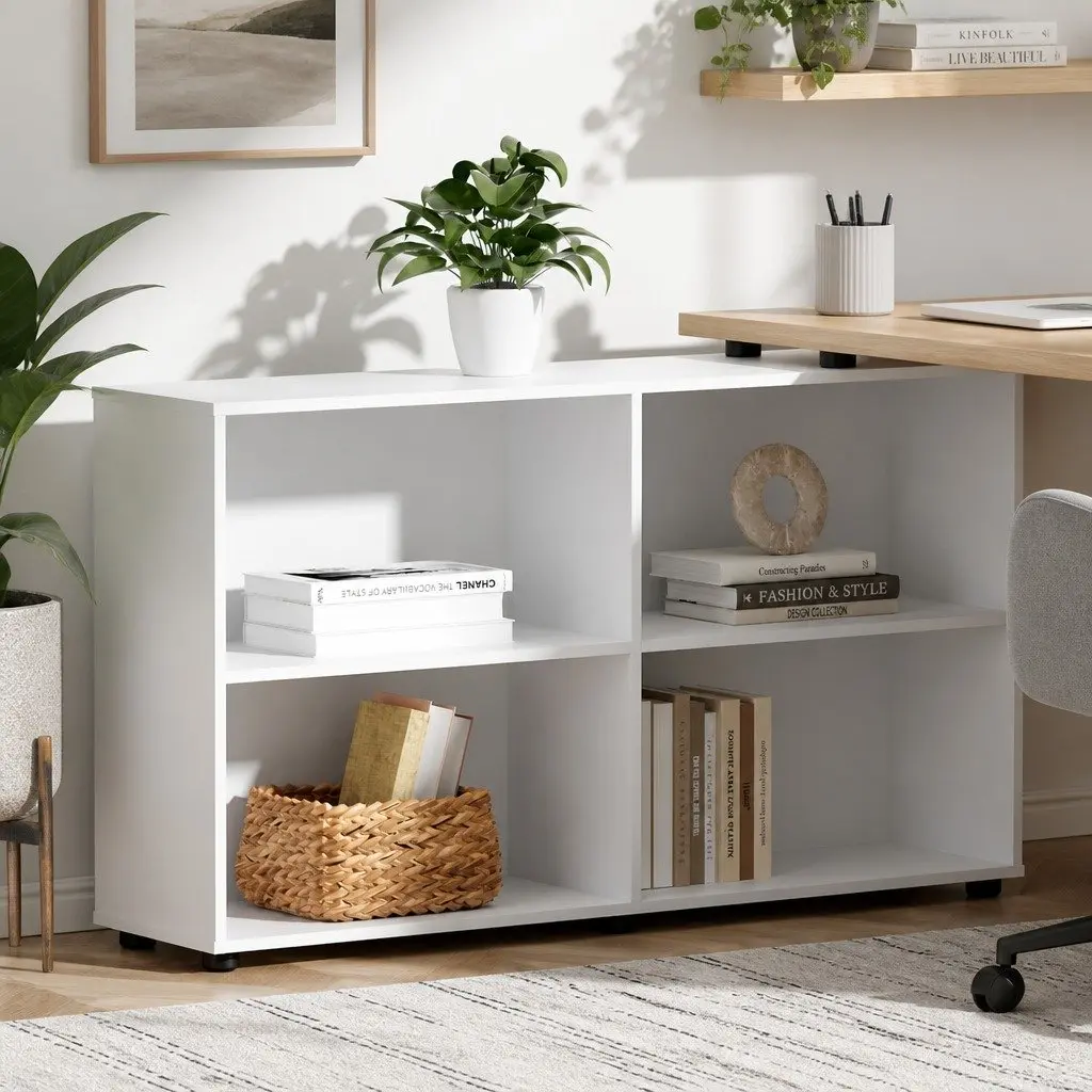 L-Shaped Desk with Storage Solutions