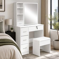 Comfortable and Practical Dressing Table Stool Set