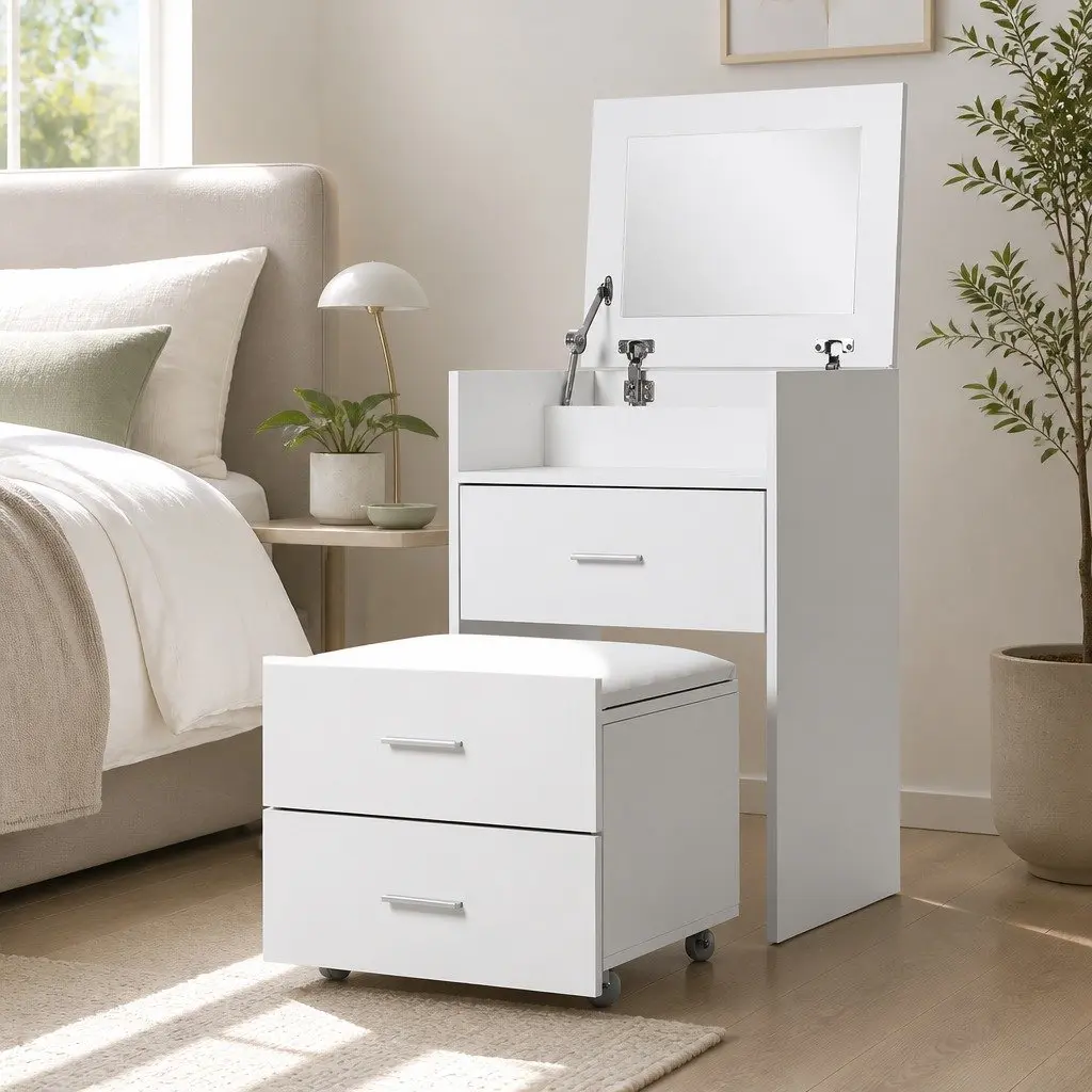 2-in-1 Vanity Set with Comfort and Style