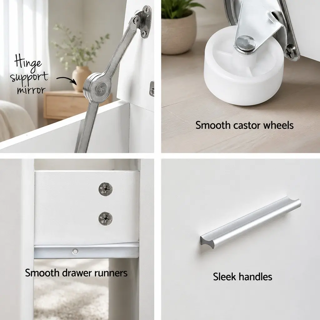 2-in-1 Vanity Set with Comfort and Style