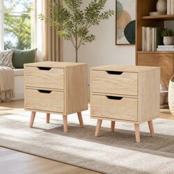 Reliable Bedside Table with Storage Drawers