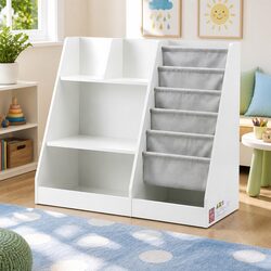 Practical Kids Bookshelf Storage Organizer - Secure & Safe