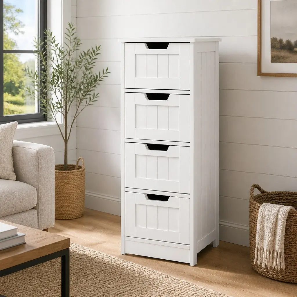 4 Drawer Chest with Rustic Touch